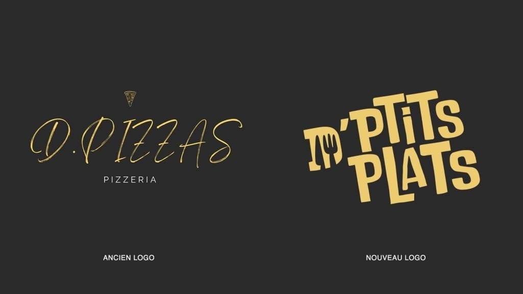 logo avant et après du restaurant d'ptits plats