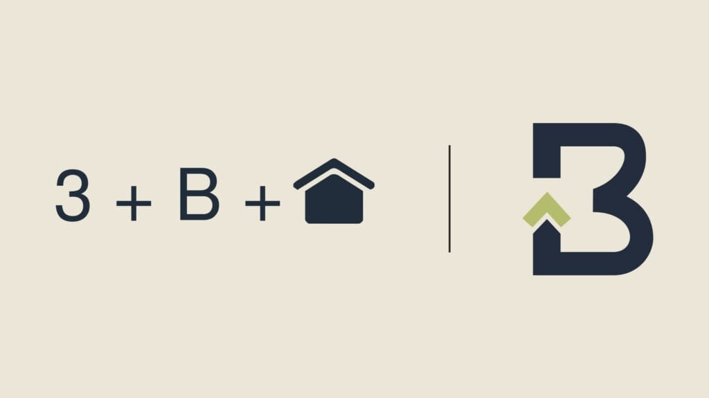 elements du logo de l'entreprise 3b constructions